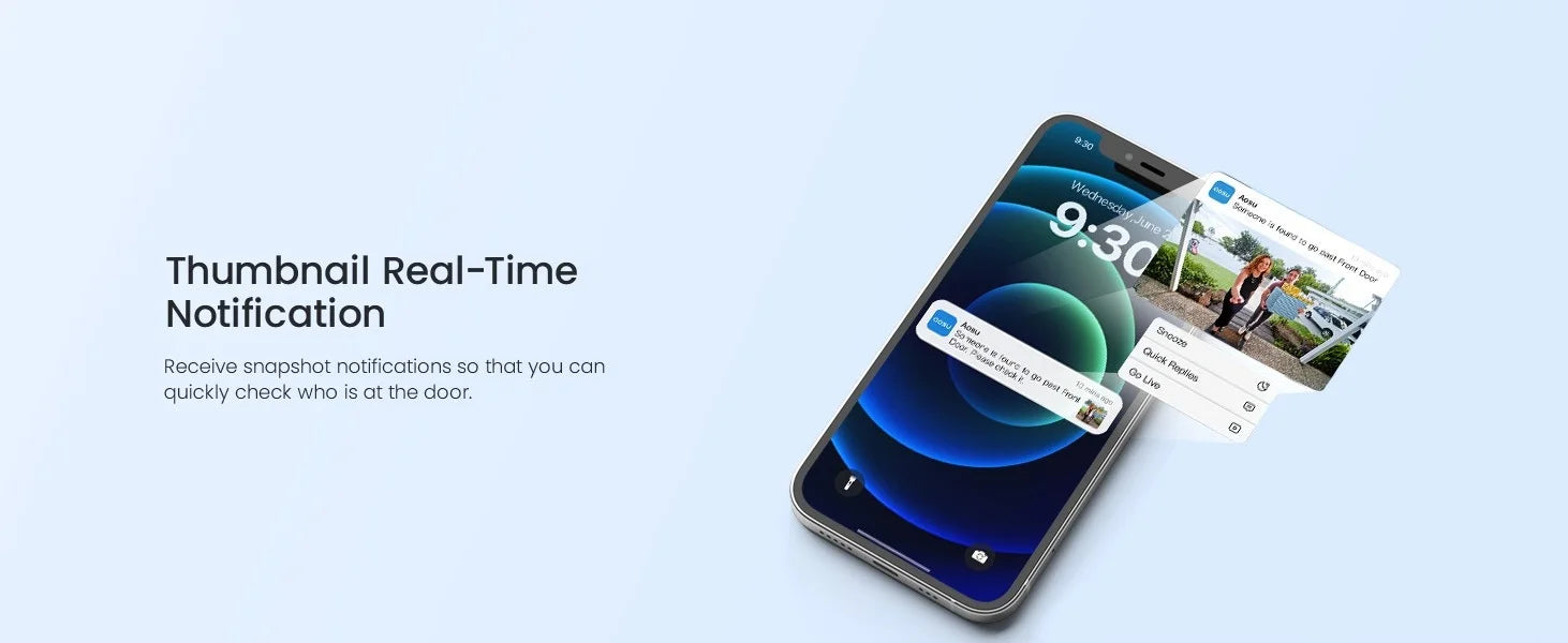 AOSU 5MP Rechargeable Wireless Doorbell Camera