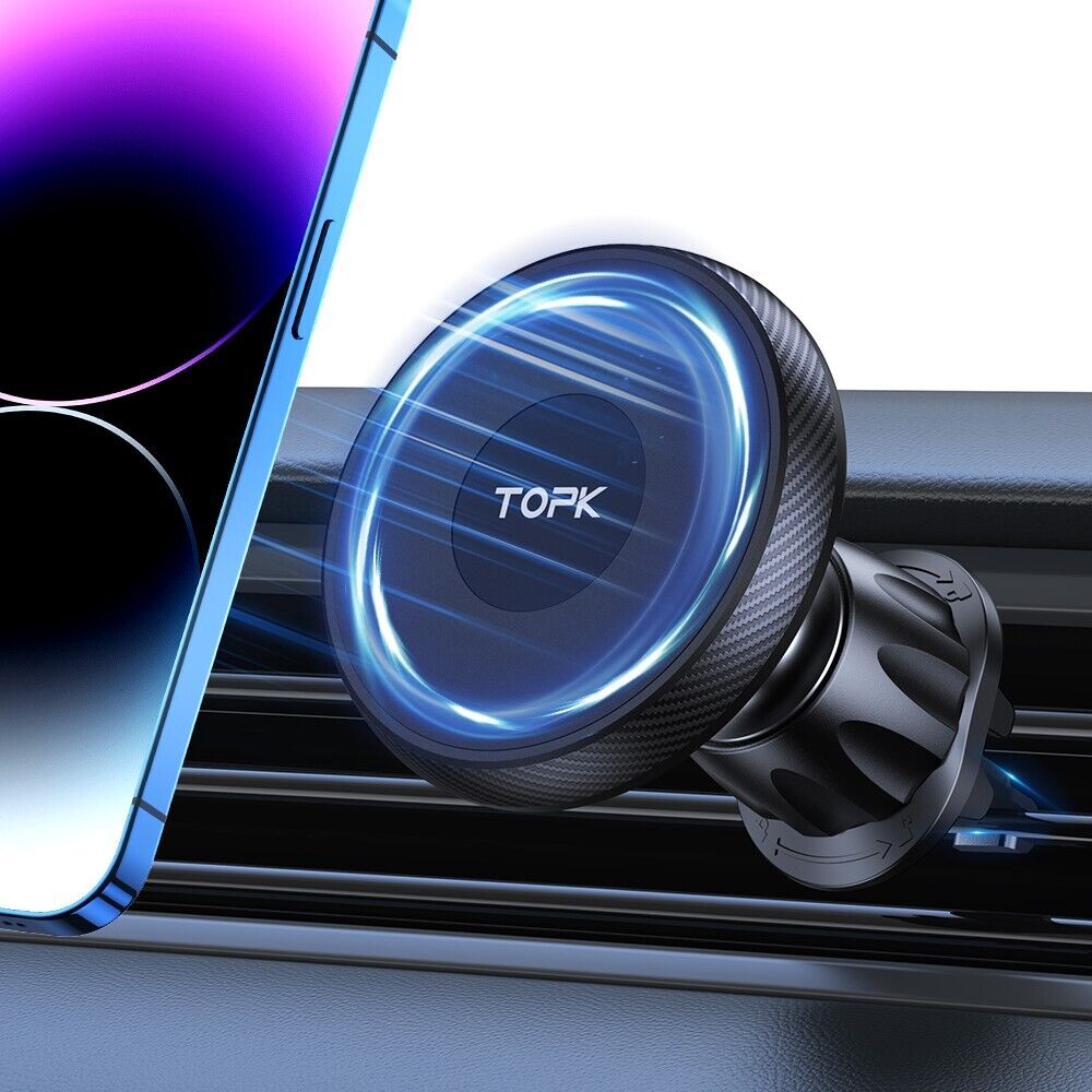 TOPK Universal 360° Magnetic In-Car Phone Holder