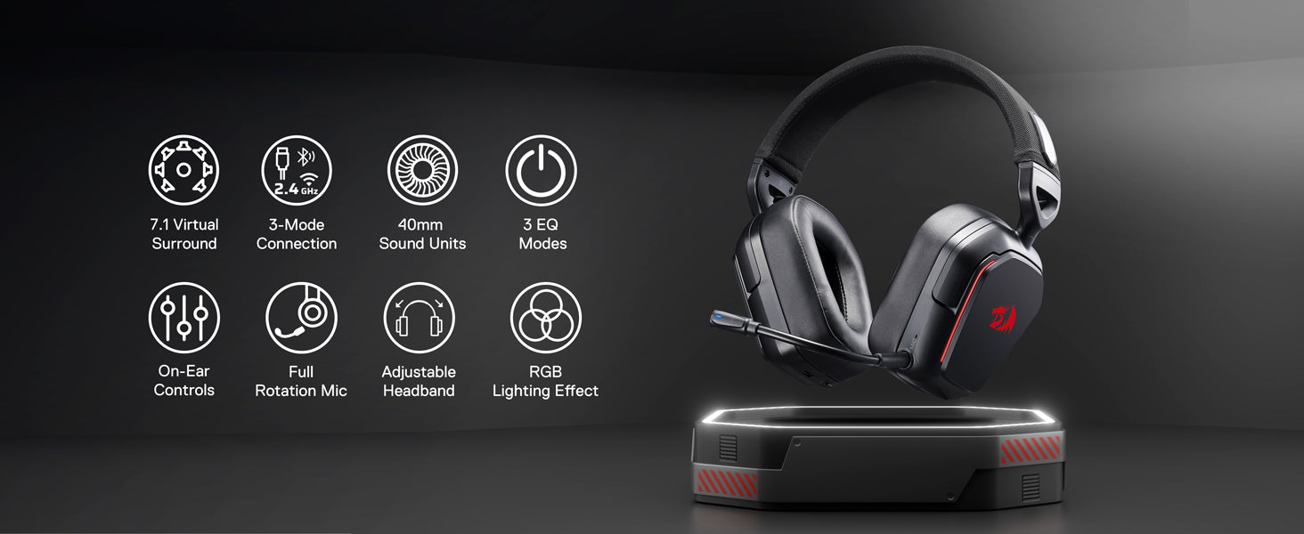 REDRAGON Wireless Gaming Headset