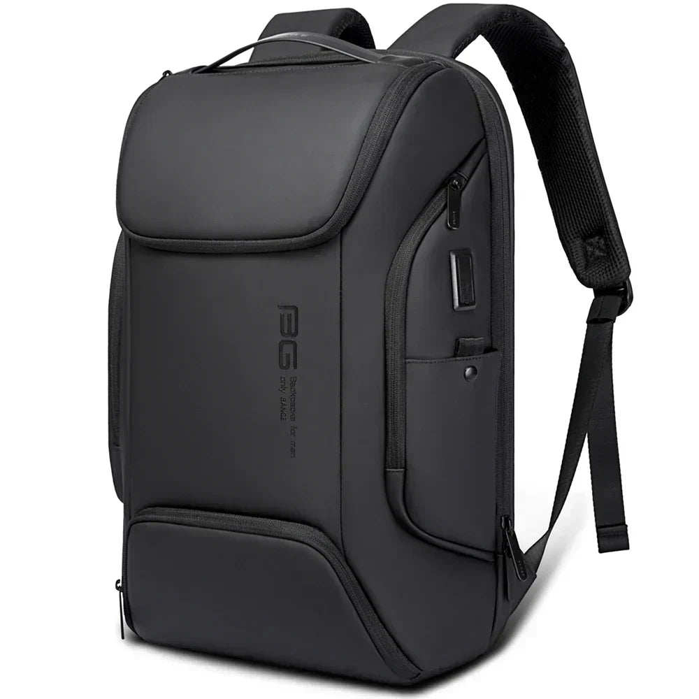 Discover the BANGE BG-7267 Backpack: a sleek, durable, and versatile laptop bag with waterproof fabric, USB charging, anti-theft pocket, and ample storage for professionals.