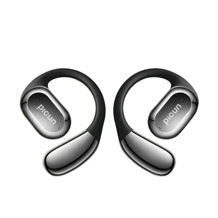 Experience all-day comfort with the PICUN H1S Bluetooth Open Ear Headphones! Stay aware of your surroundings while enjoying immersive sound & 80-hour battery life!