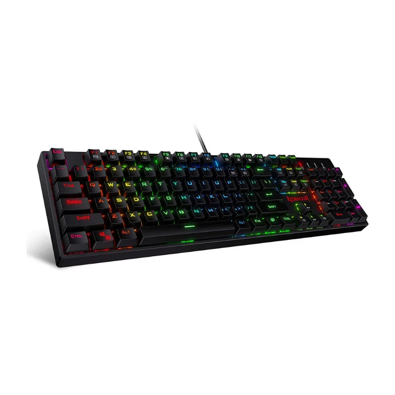 Redragon K582 Surara: A durable mechanical keyboard with RGB lighting, hot-swappable switches, and anti-ghosting for ultimate gaming performance.