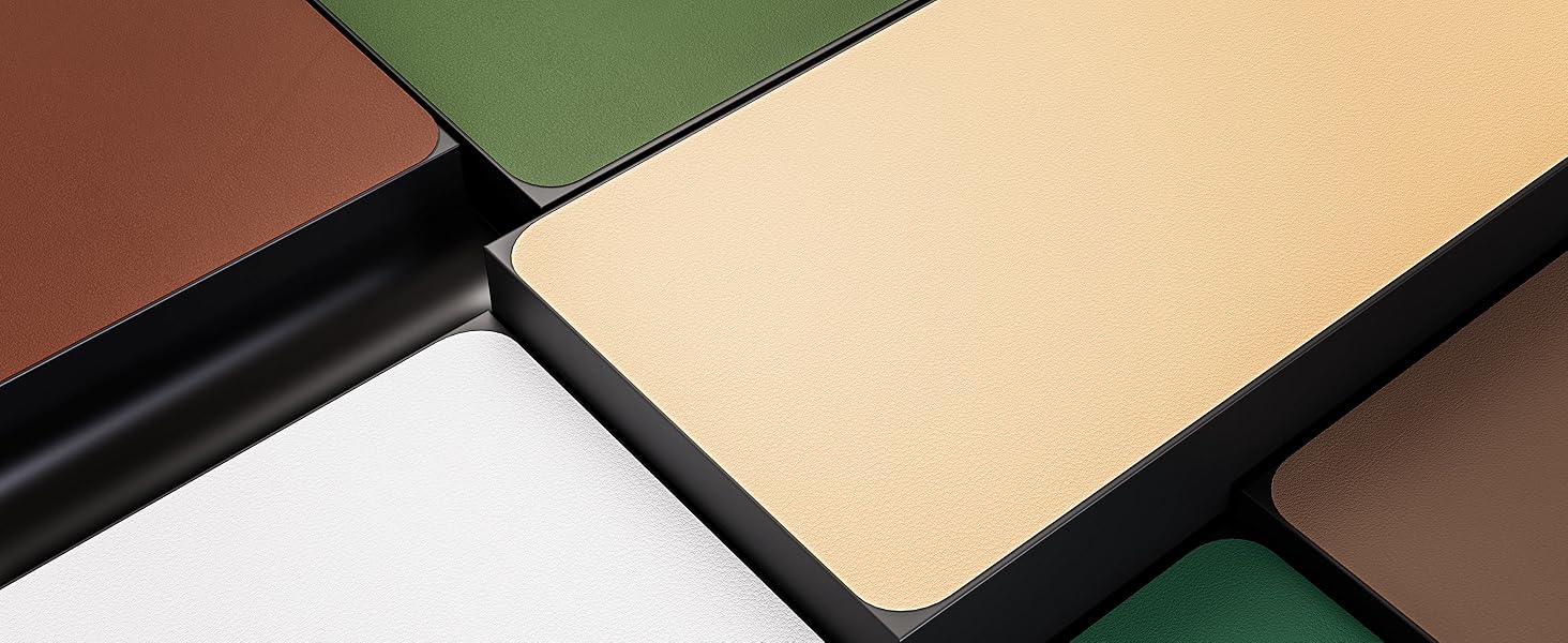 YSAGi Double-Sided PU Leather and Cork Desk Mat