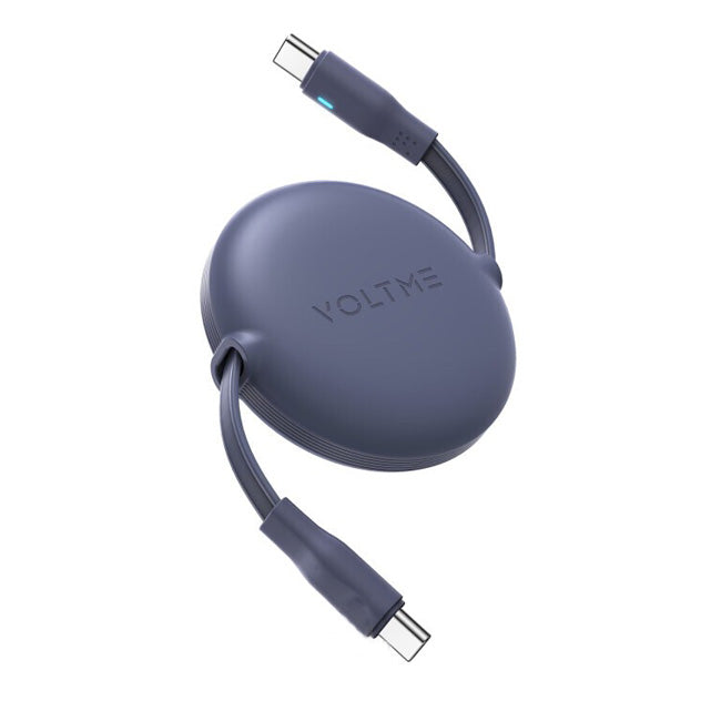 VOLTME 100W Retractable Type-C to Type-C Charging and Data Cable