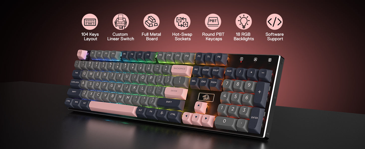 REDRAGON K556 SE Mechanical Wired Gaming Keyboard