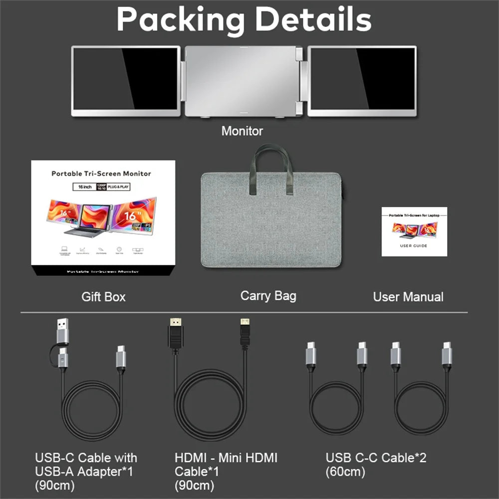VISTURE S7 FHD 14" LCD Backlit Monitor and Laptop Screen Extender