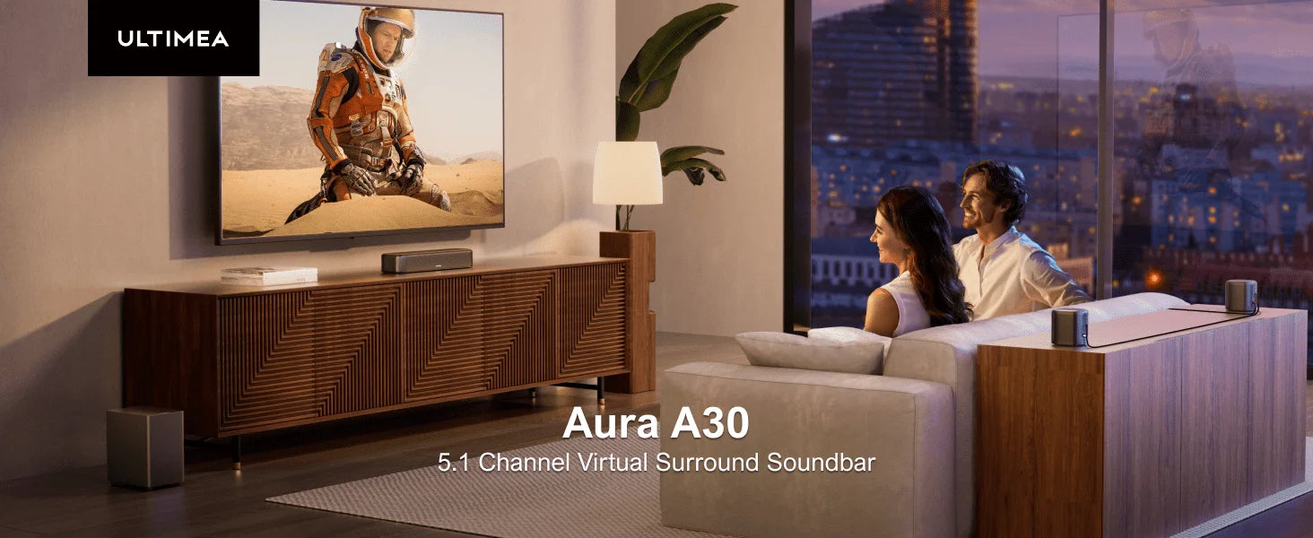 ULTIMEA Aura A30 5.1 Wireless Sound Bar with Subwoofer