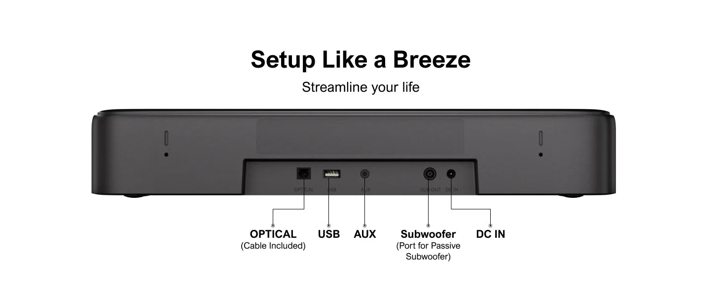 ULTIMEA Aura A30 5.1 Wireless Sound Bar with Subwoofer