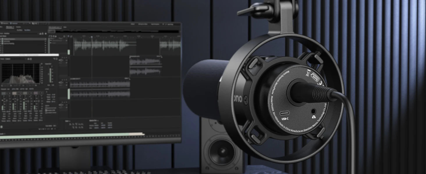 MAONO PD300X Dynamic Streaming Microphone & Stand