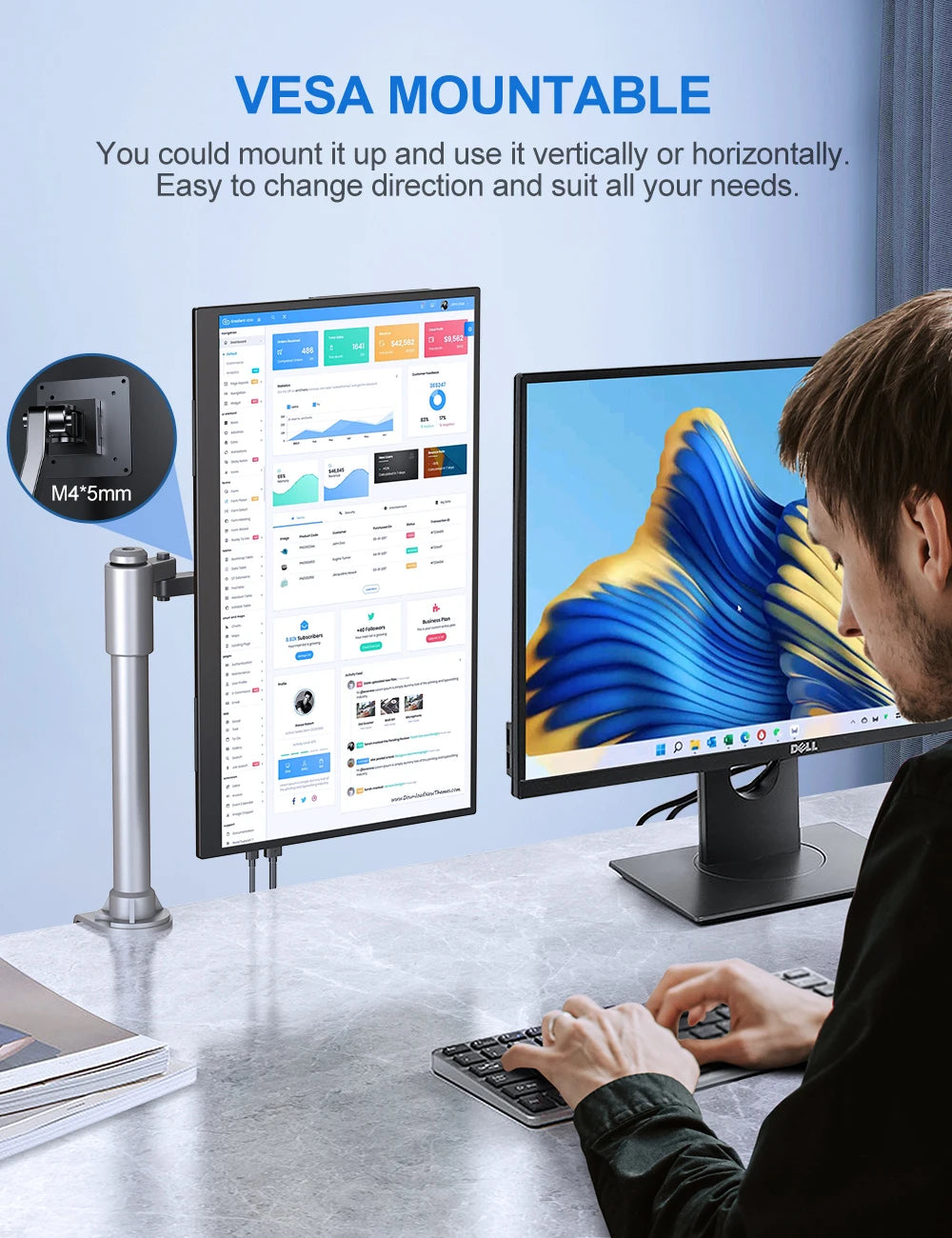 UPERFECT UMax FHD 18.5" Portable Monitor with Integrated Stand