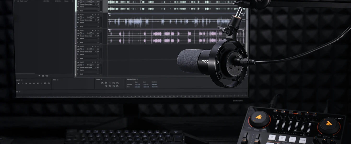 MAONO PD300X Dynamic Streaming Microphone & Stand