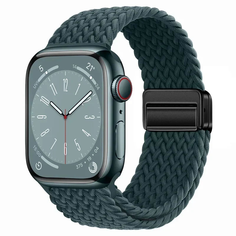 Braided Solo Loop Strap with Black Clasp for Apple Watch
