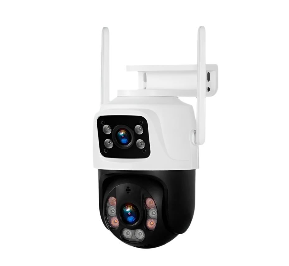 FUERS 6MP WiFi 270° Rotating Outdoor Dual Lens Smart Home Security Camera
