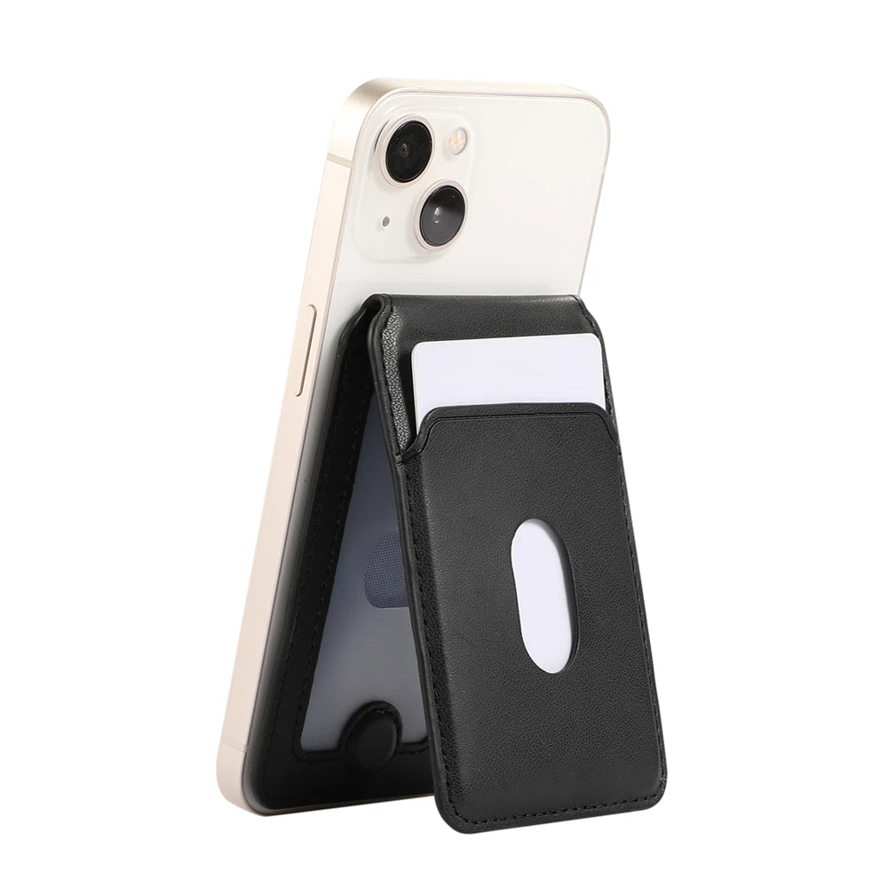 Folding Leather MagSafe® Wallet for Apple iPhone & Samsung Phone
