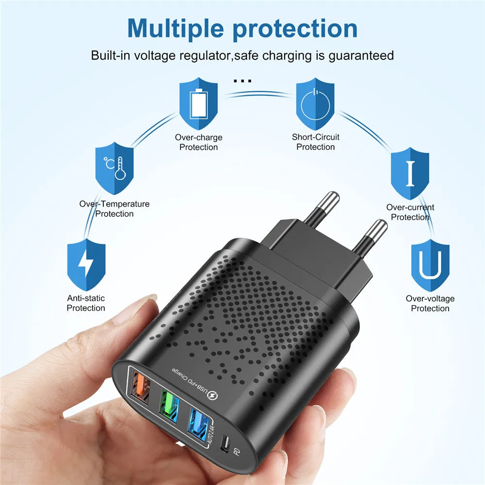 Usb Multipower USLION Multiport 48W USB Power Adapter