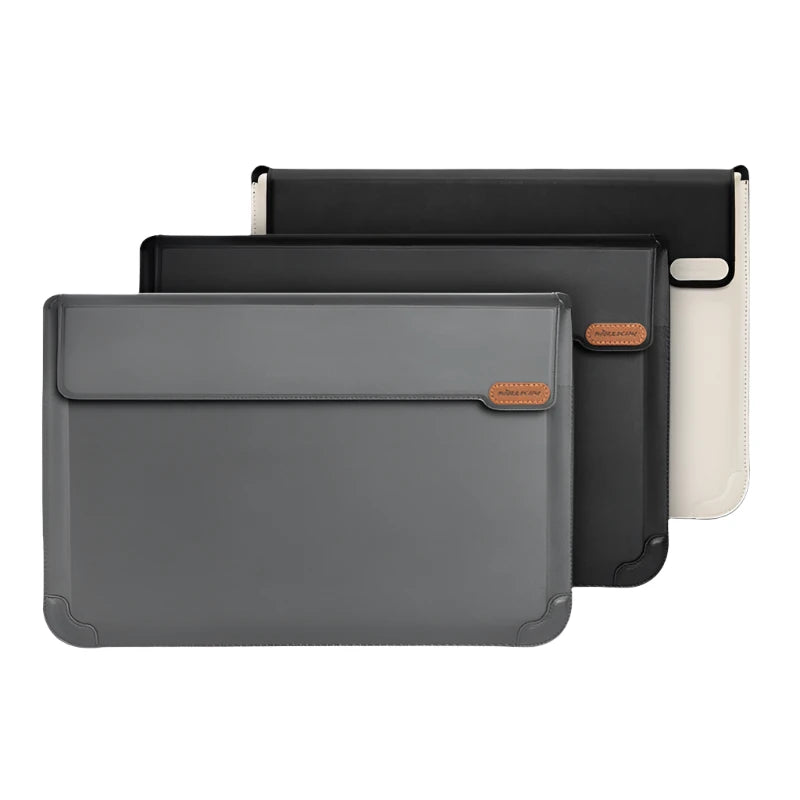 NILLKIN 3in1 Leather Notebook & Laptop Sleeve with Stand