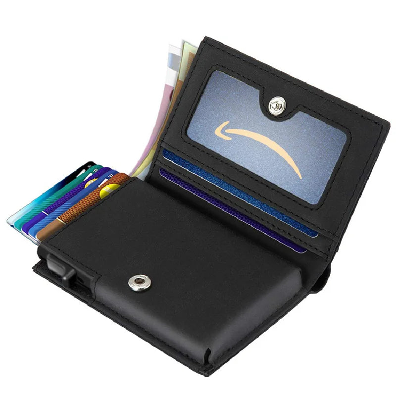 Smart Click Wallet YATBEST Pop-Up Smart Wallet with RFID Blocking | best smart wallet uk ...