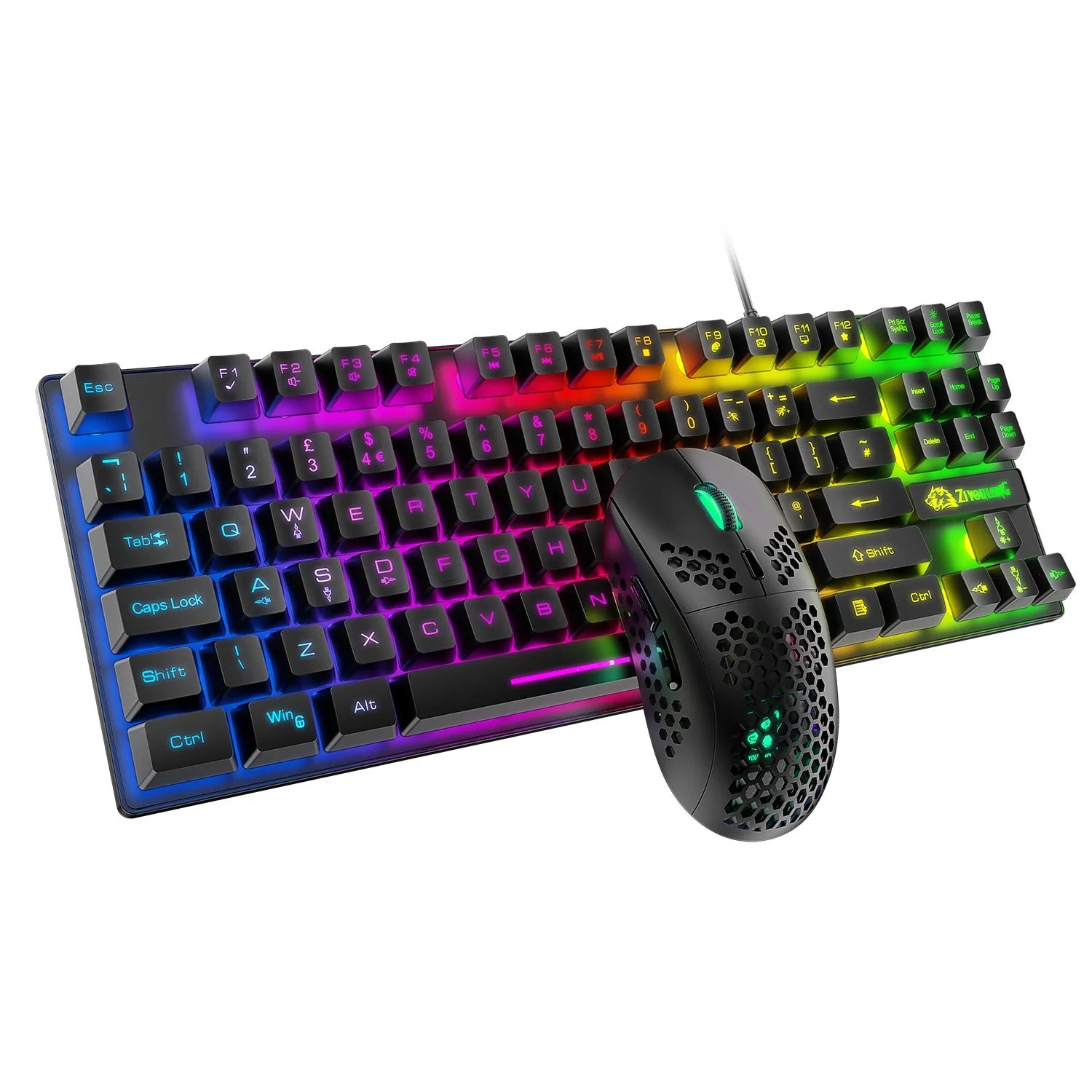 OREY T2 USB Wired Backlit Gaming Keyboard & Mouse