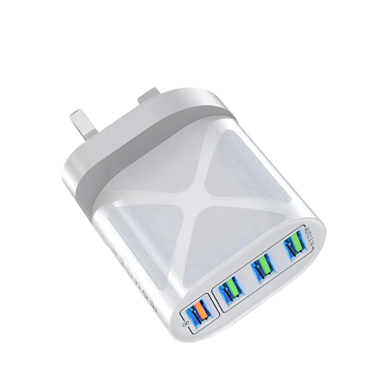 USLION Multiport 48W USB Quick Charging Power Adapter