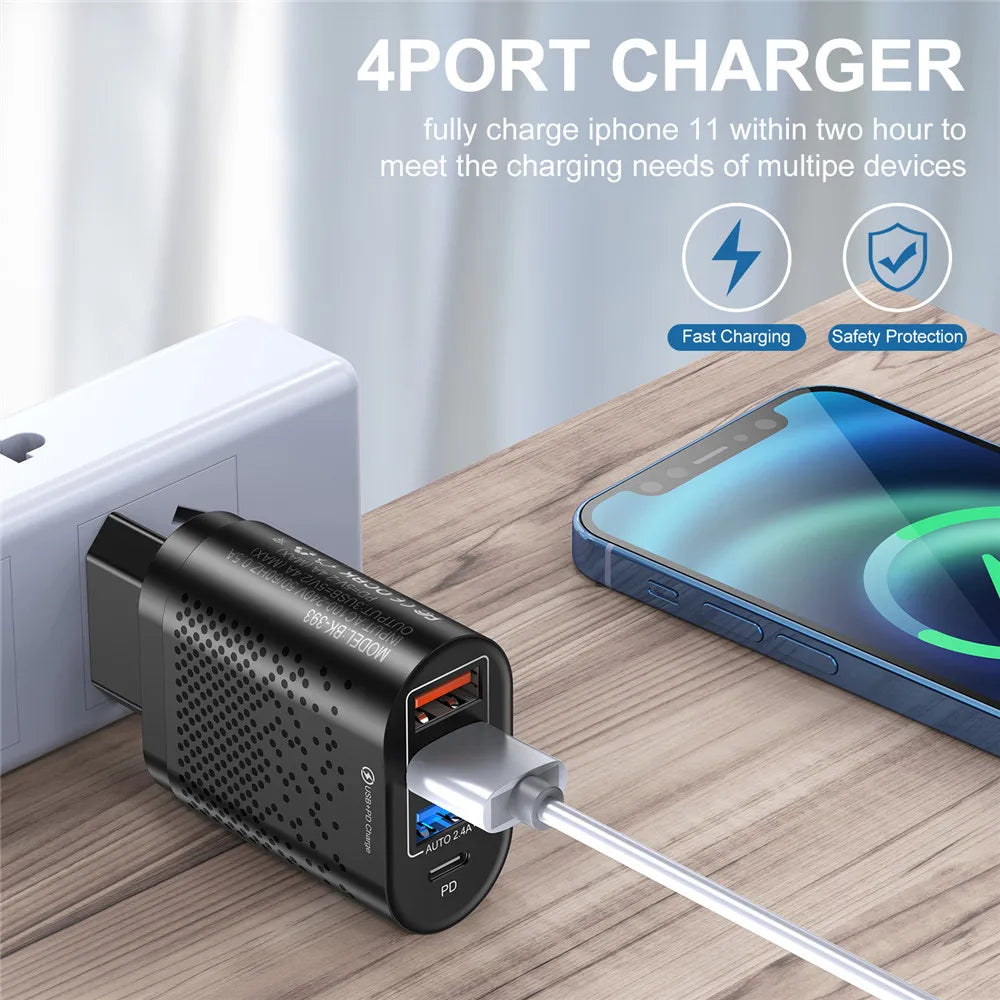 Usb Multipower USLION Multiport 48W USB Power Adapter