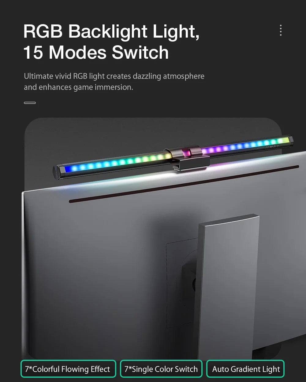 BLITZWOLF BW-CML2 RGB Computer Monitor Screen Light