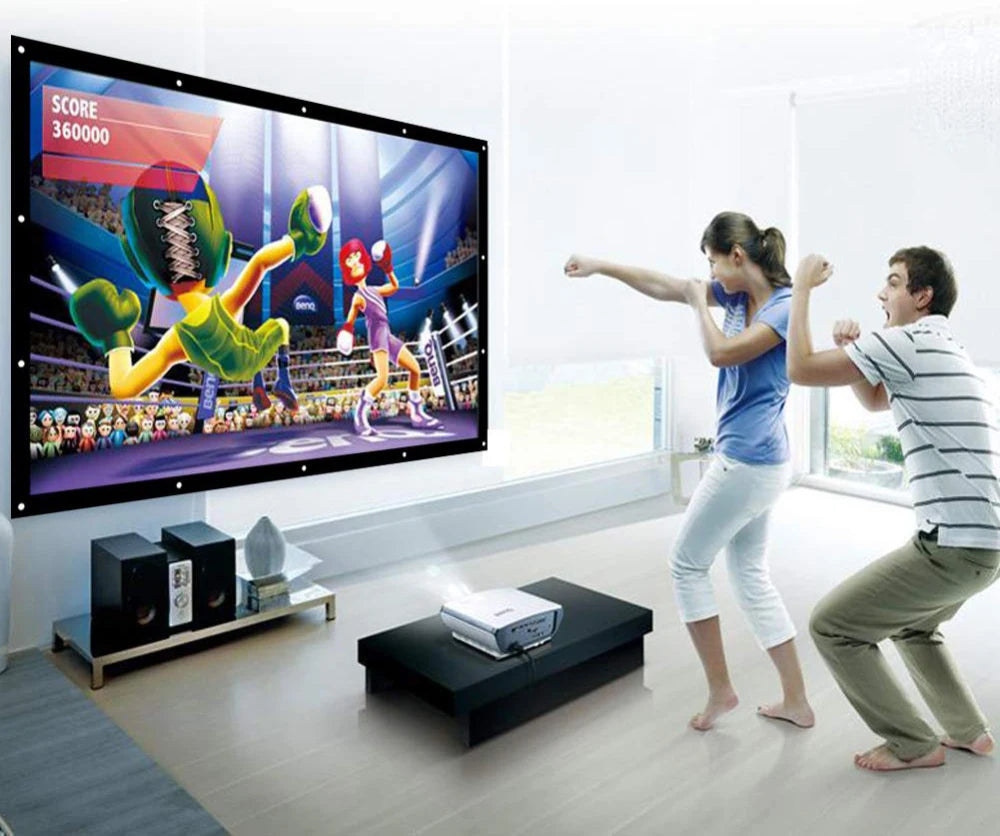 SALANGE HX830 16:9 Matte White Portable Projector Screen