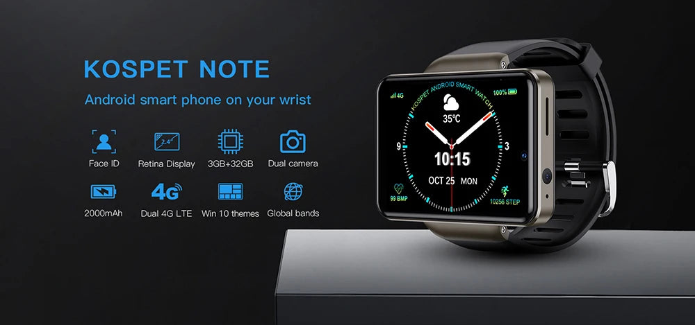 KOSPET Note 4G 1.43" GPS Smart Watch