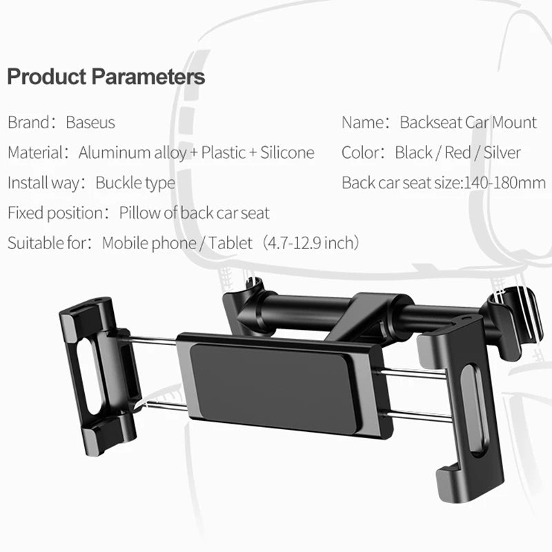 BASEUS Universal Headrest Tablet Holder
