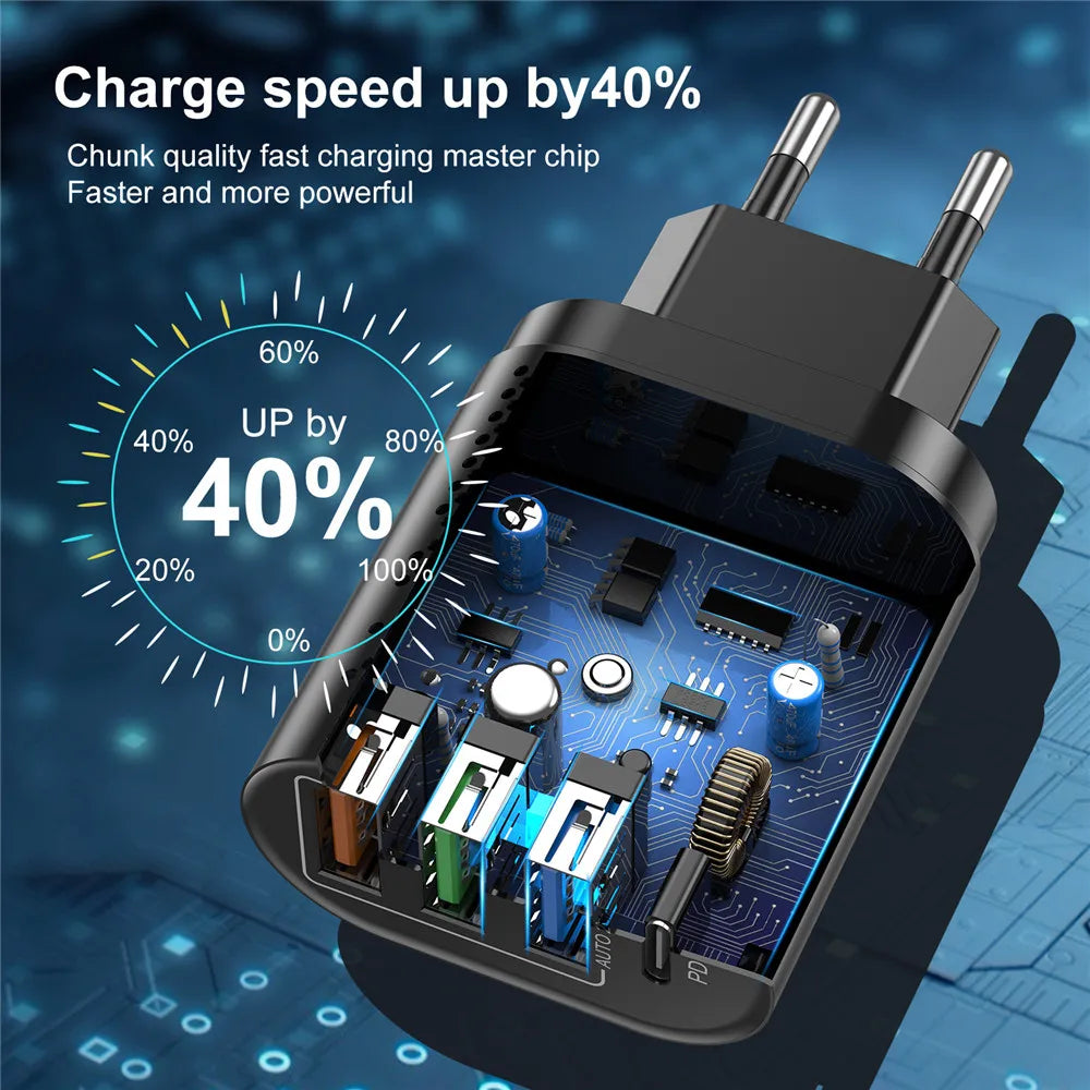 Usb Multipower USLION Multiport 48W USB Power Adapter
