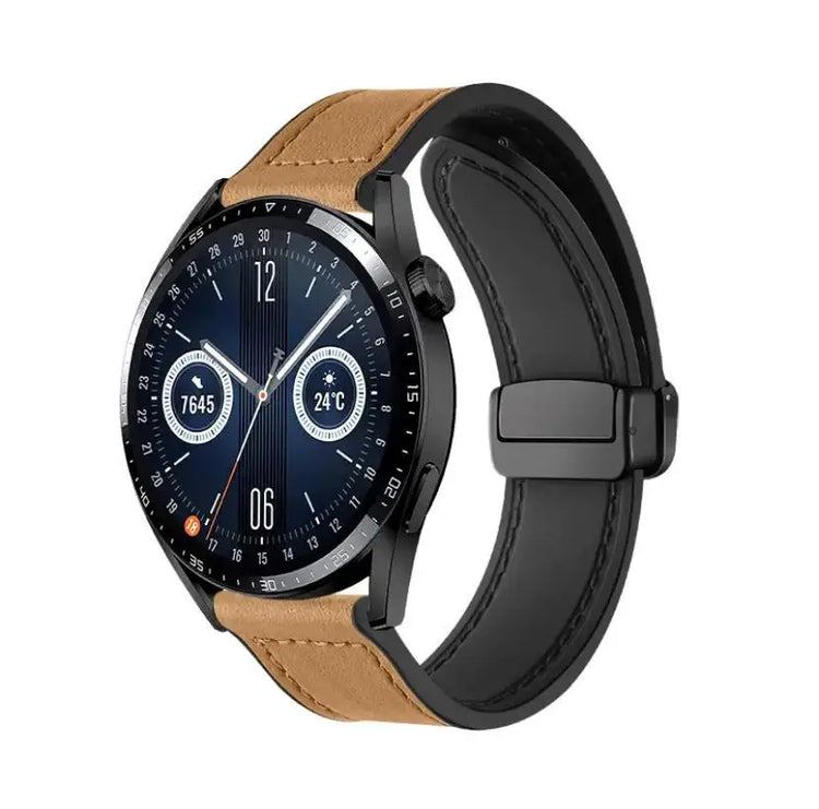 Leather Silicone Strap for Samsung Galaxy Watch
