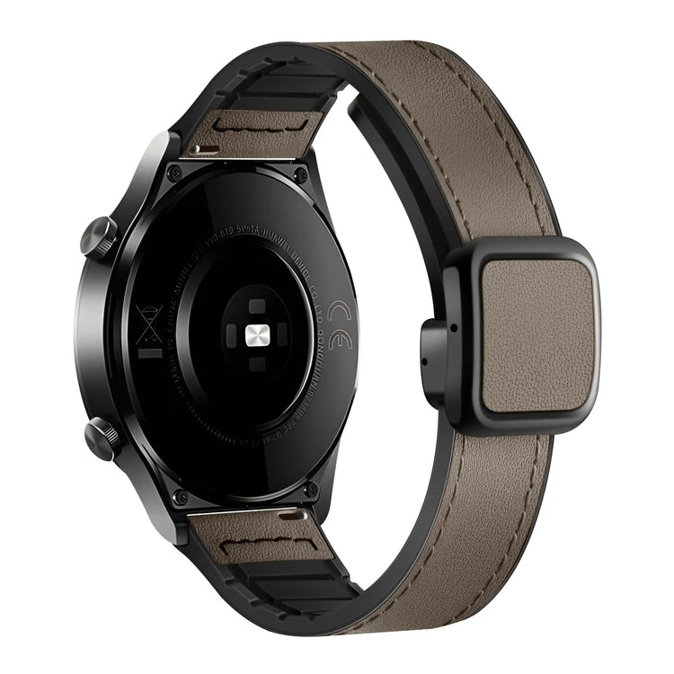 Leather Silicone Strap with Magnetic Buckle for Samsung Galaxy Watch
