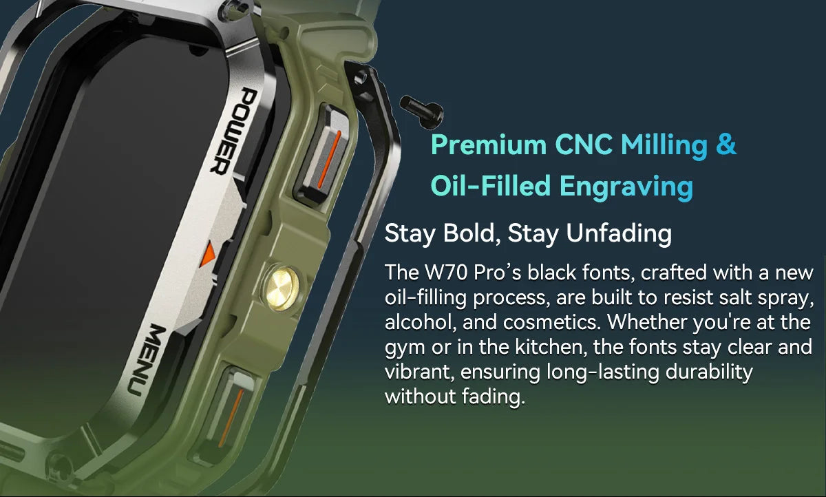 BLACKVIEW W70 2.01" Tactical Smart Watch