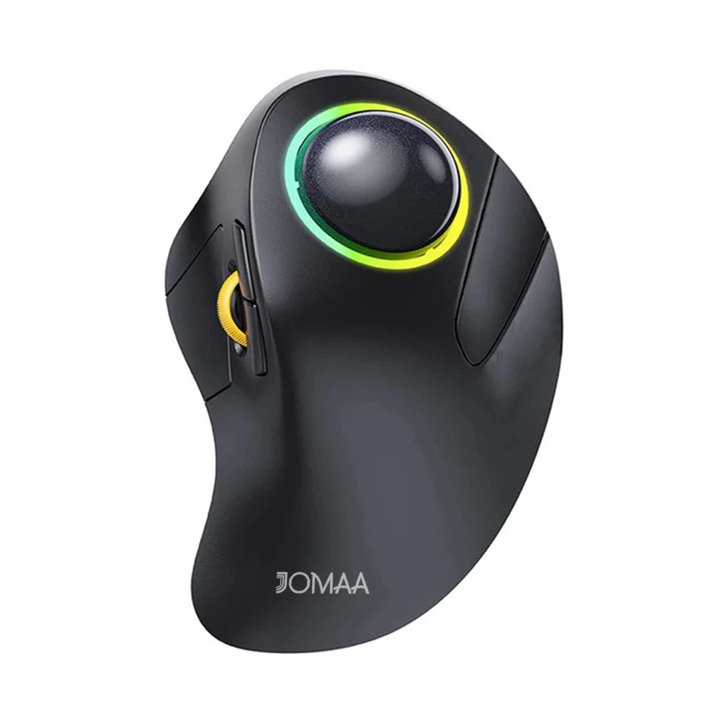 JOMAA RGB Rechargeable Bluetooth Wireless Trackball Mouse