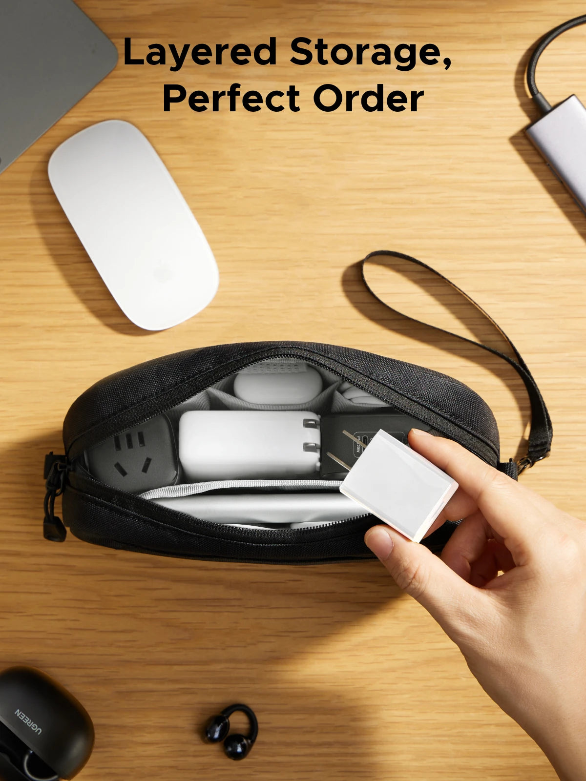UGREEN Portable Tech Storage Travel Bag