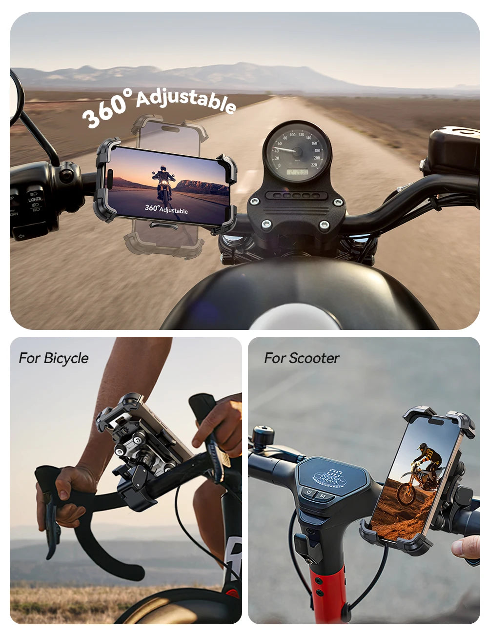JOYROOM ZS498 360° Universal Bike Phone Mount