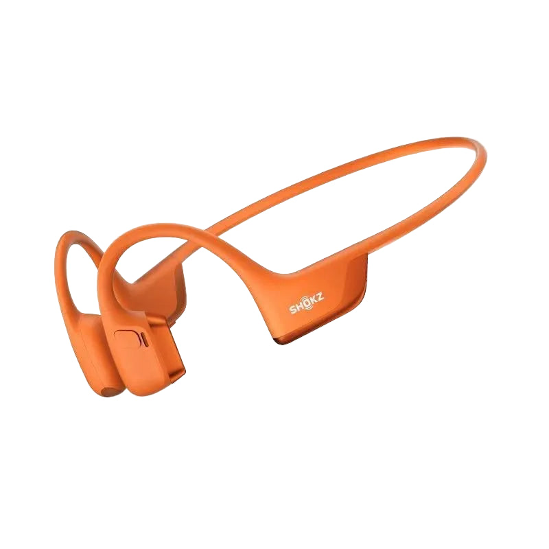 Orange SHOKZ OpenRun Pro 2 MINI (S821) headphones on a white background