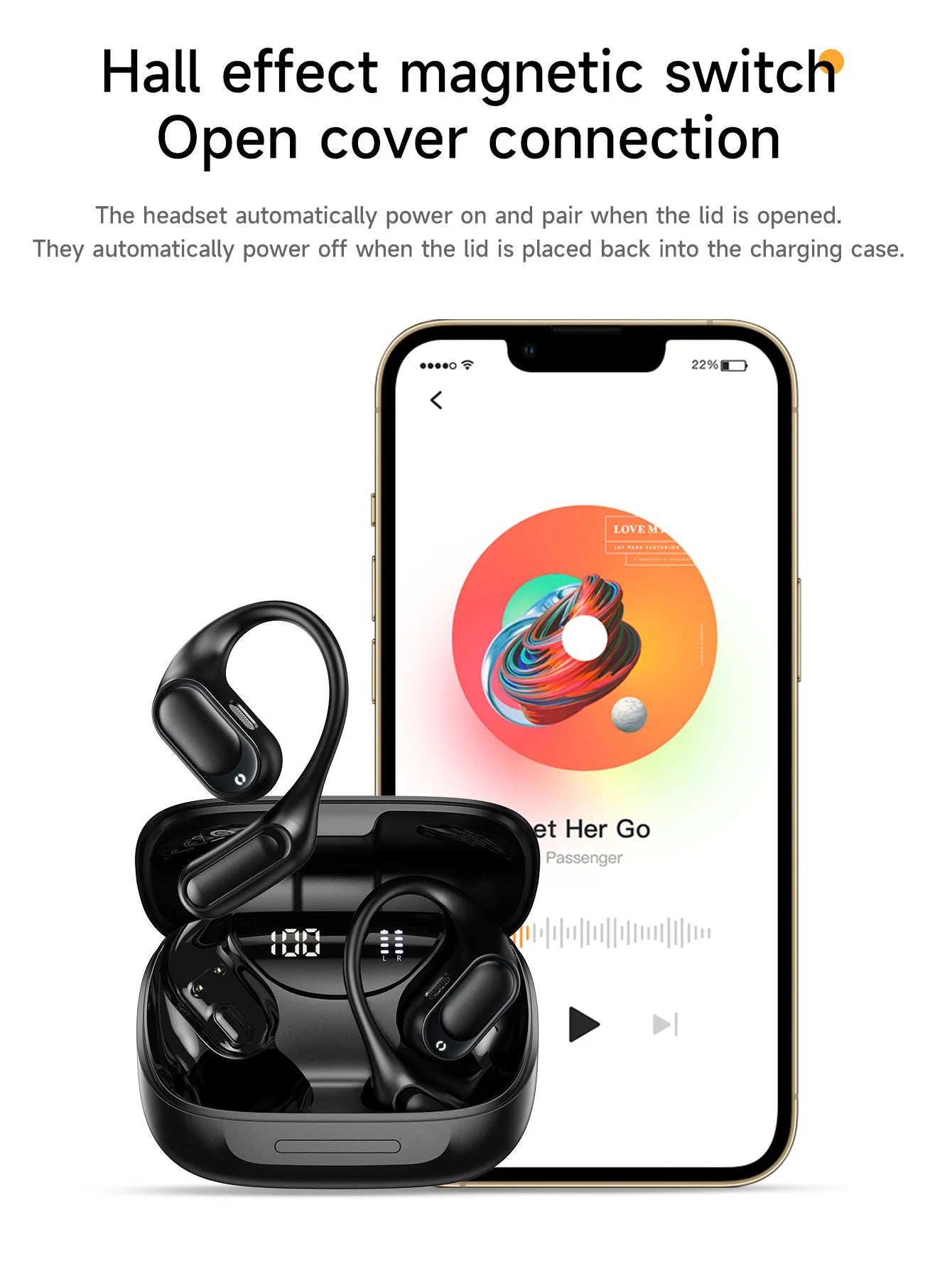 HOCO EA11 Honey Bluetooth Wireless Open Ear Headphones