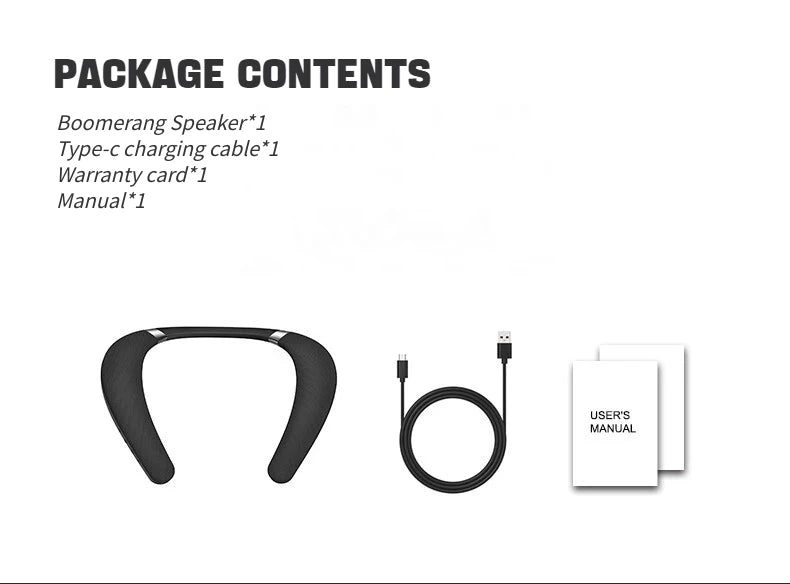 MONSTER Boomerang Portable Bluetooth Wireless Neckband Speaker