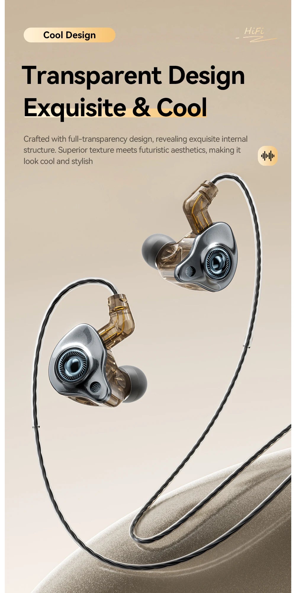 ESSAGER S25 3.5mm Detachable Wired Earphones