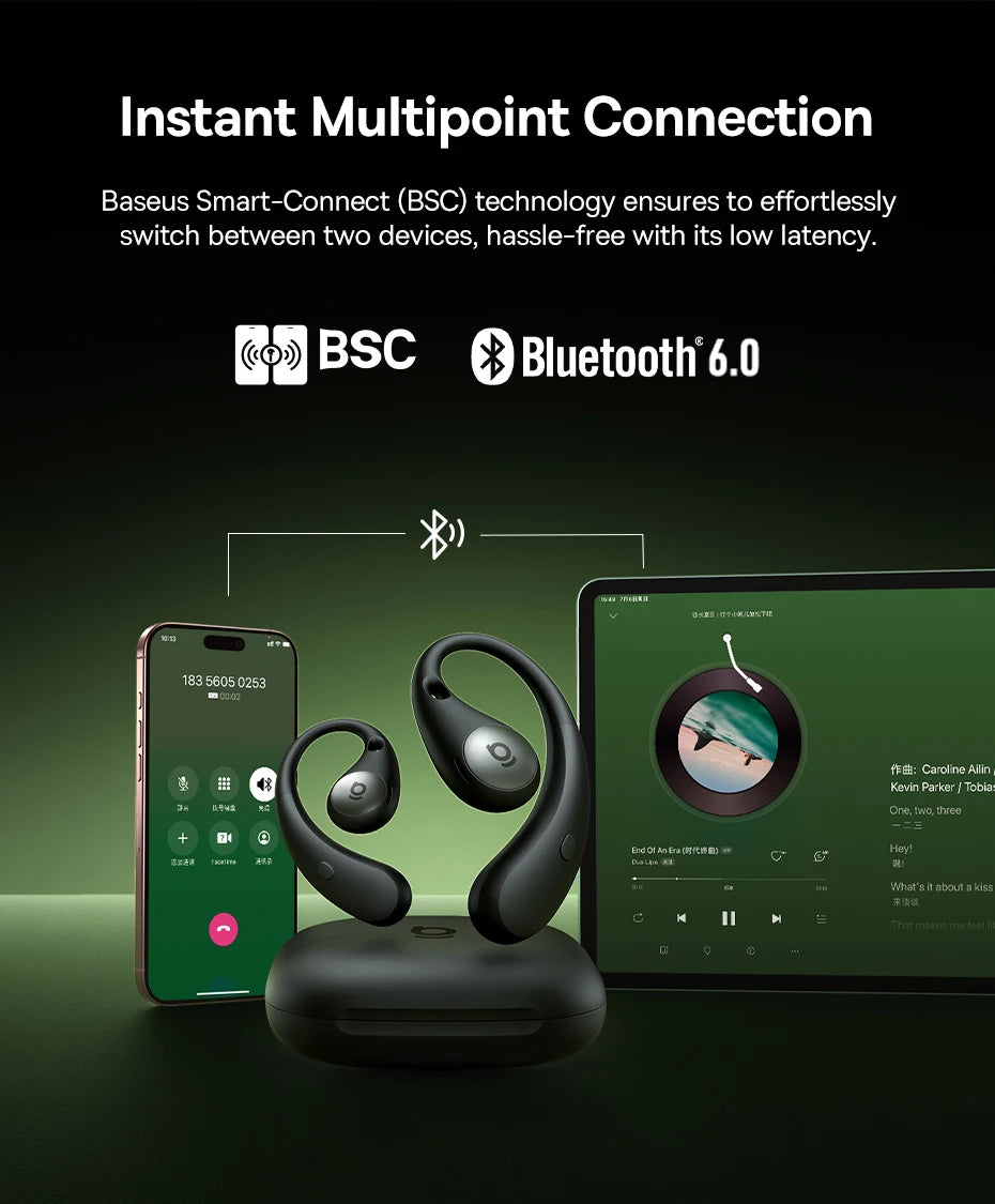 BASEUS Eli Sport 2 Bluetooth Wireless Open-Ear Headphones