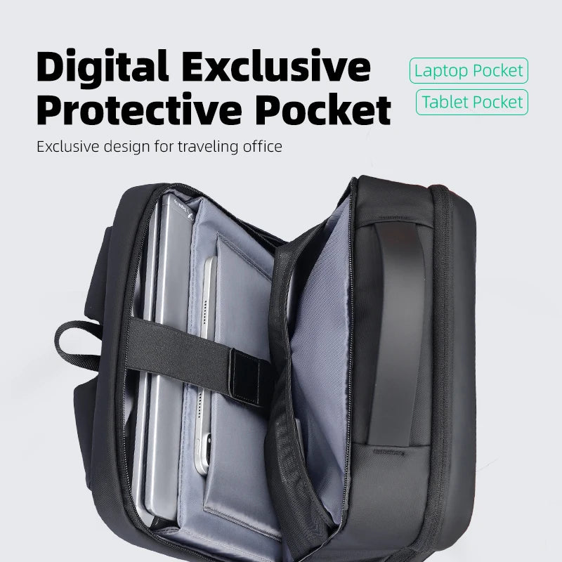 MARK RYDEN MR6075 Business Travel Backpack with USB Charging Port