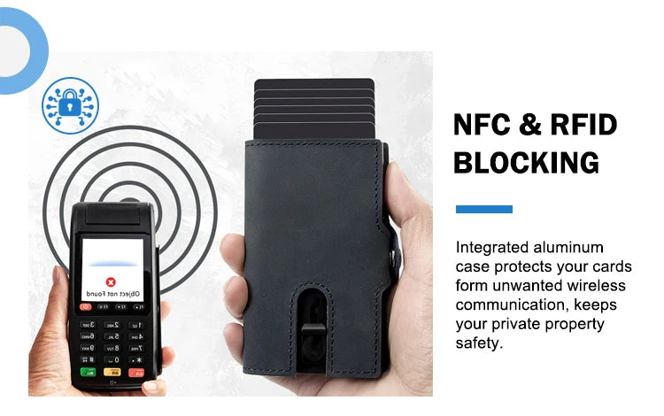 Smart Click Wallet CASEKEY Leather Pop-up Smart Wallet with RFID Blocking | smart wallet ...