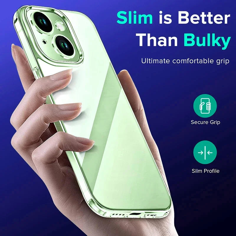 Transparent Shockproof Hybrid Case for iPhone