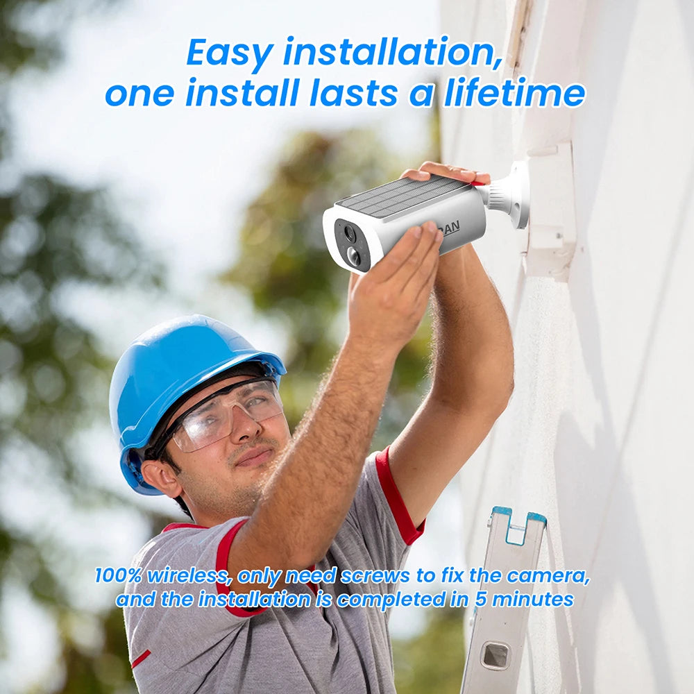ANRAN 3MP Solar Powered Smart Home Security Camera Kit