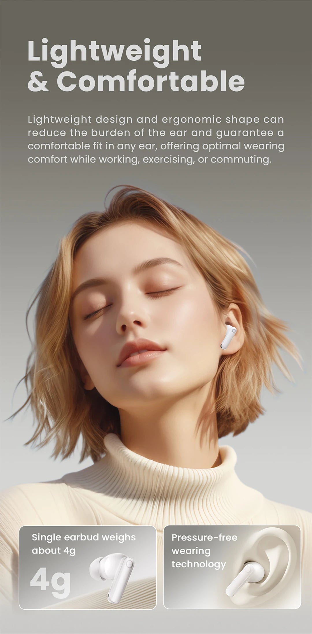 HAYLOU HQ5 ANC Bluetooth Wireless Earphones