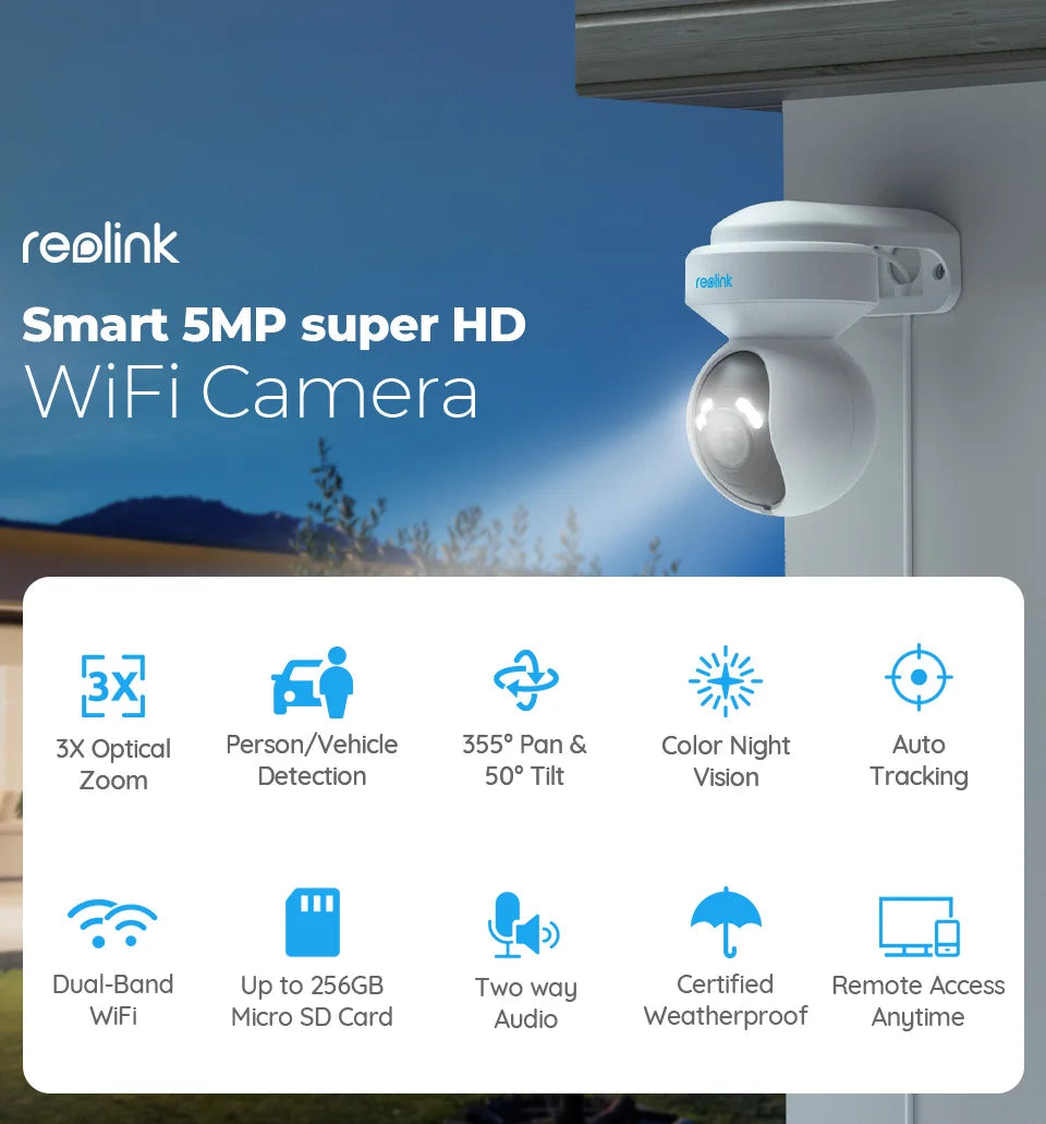 REOLINK E Series E540 5MP Smart Home Security Camera