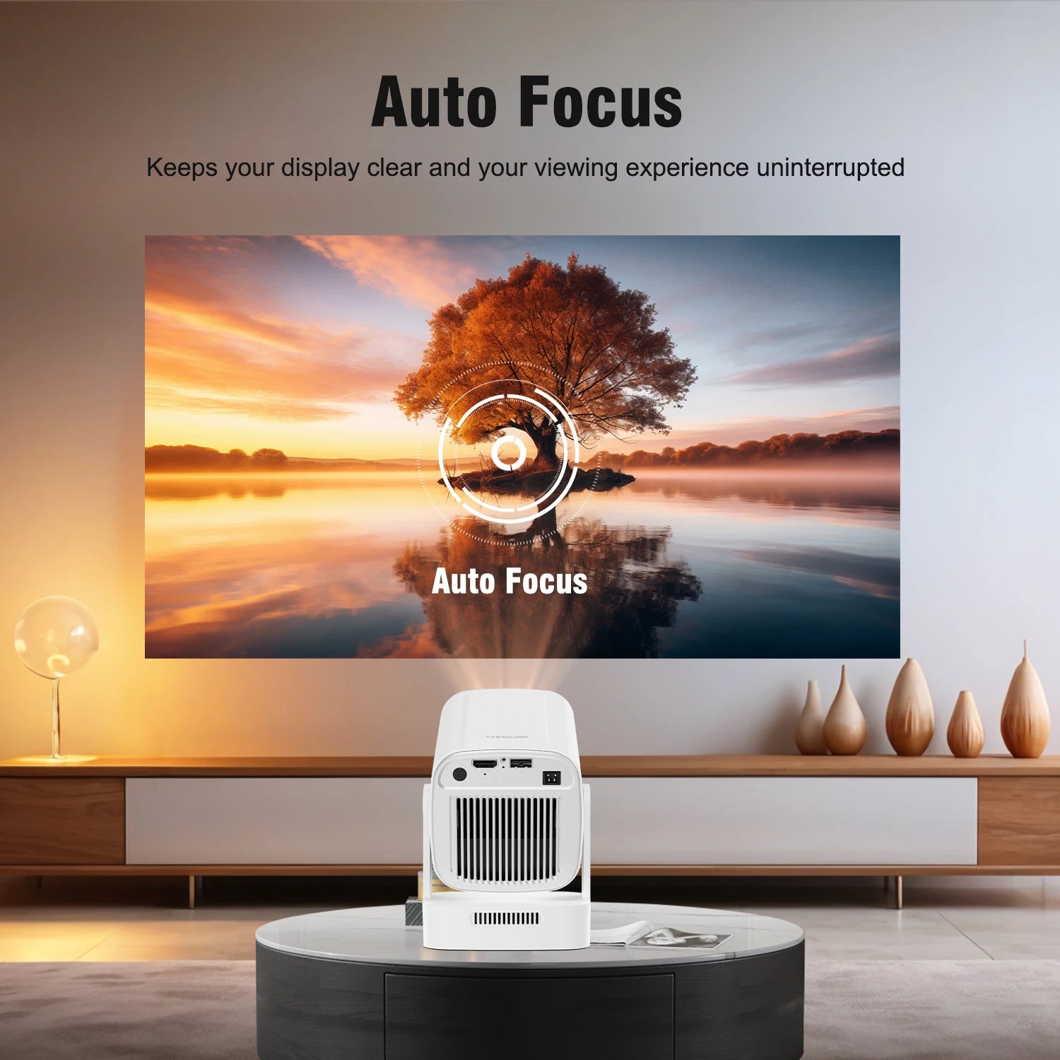 MAGCUBIC HY310 Portable Home Cinema Projector with Google Assistant