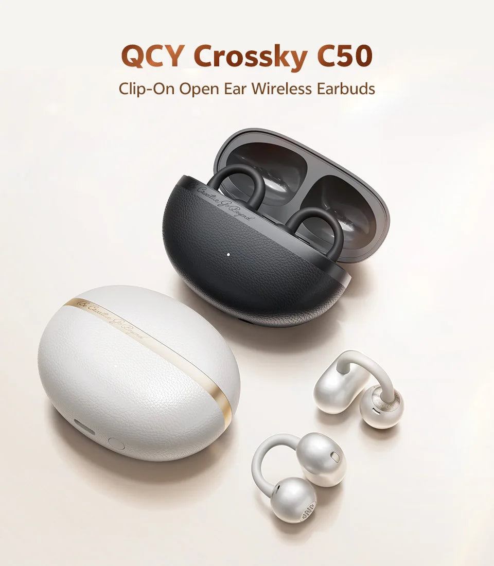QCY Crossky C50 Clip-on Open Ear Wireless Bluetooth Earbuds