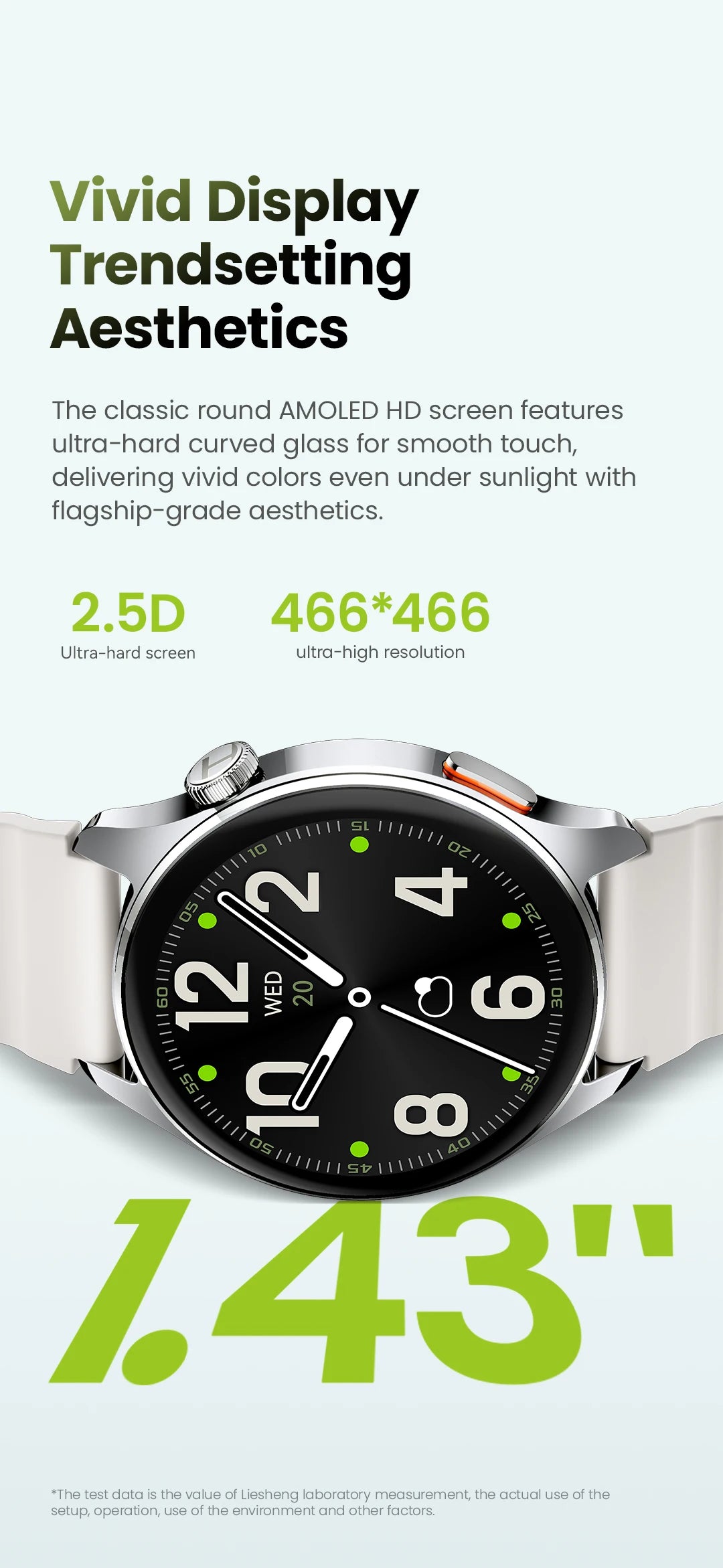HAYLOU Watch 4S 1.43" AMOLED GPS Smart Watch