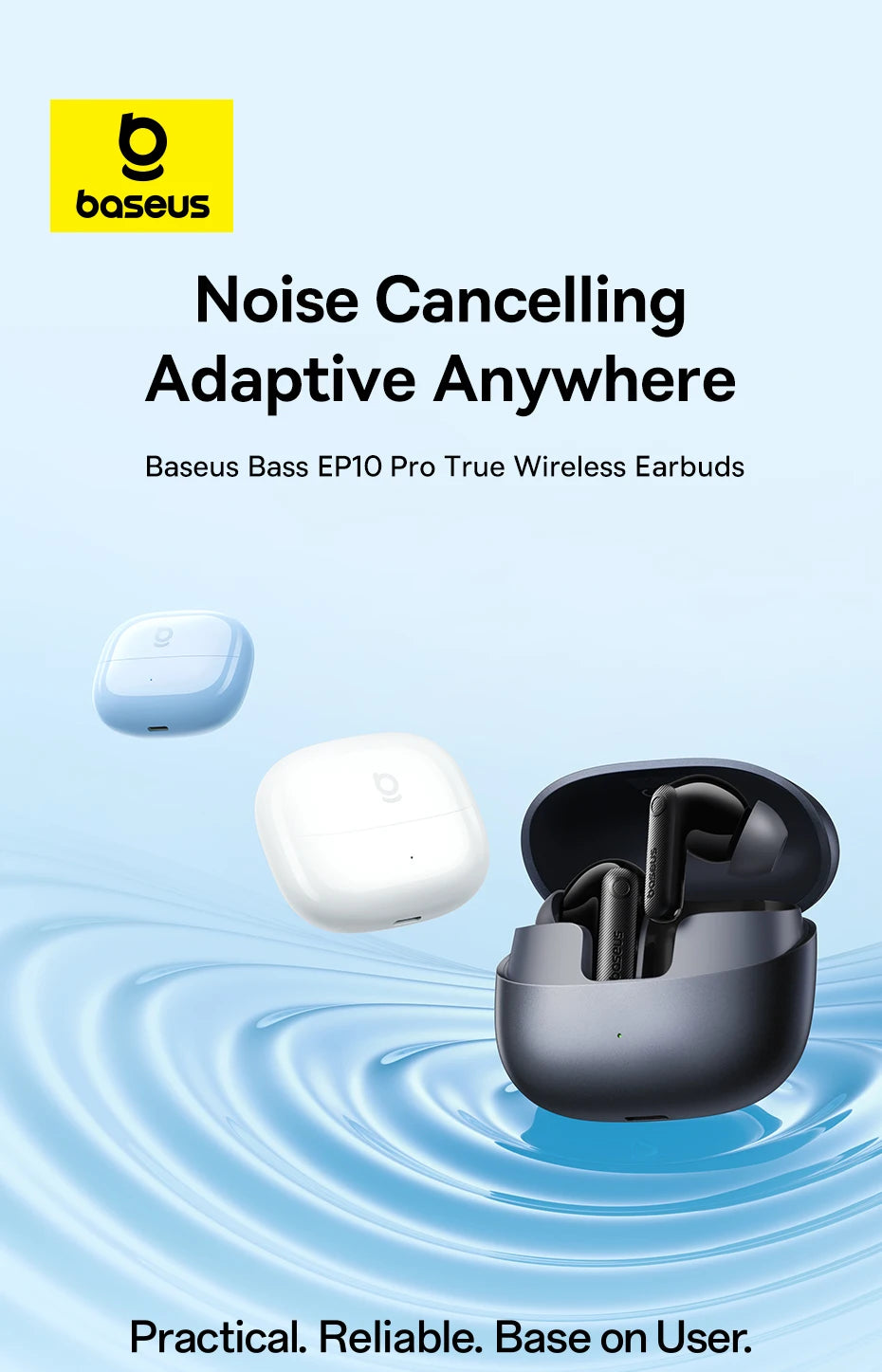 BASEUS Bass EP10 Pro ANC Bluetooth Wireless Earphones